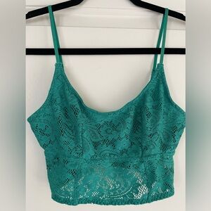 Urban Outfitters Teal Lace Bralette